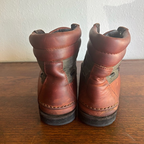 Trader Bay Brown Leather Ankle Boots Mens 9.5 D - Picture 7 of 10